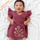 Daisy Hop - Crinkled Muslin Wrap Type Frock