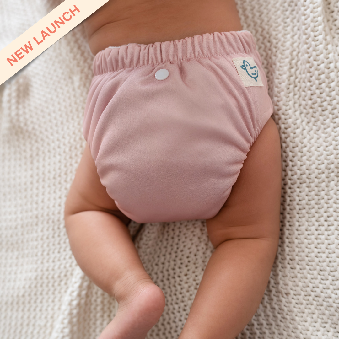 Mauve - Newborn Diaper (Cloth)