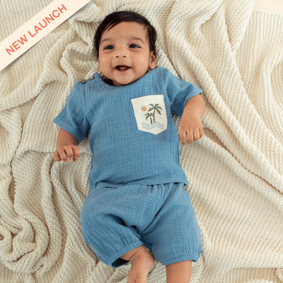 Rusty Cactus - Crinkled Muslin Co-ord Set with Pocket