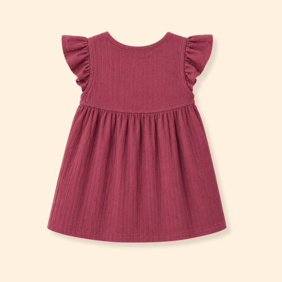 Little Flowerland - Crinkled Muslin Wrap Type Frock