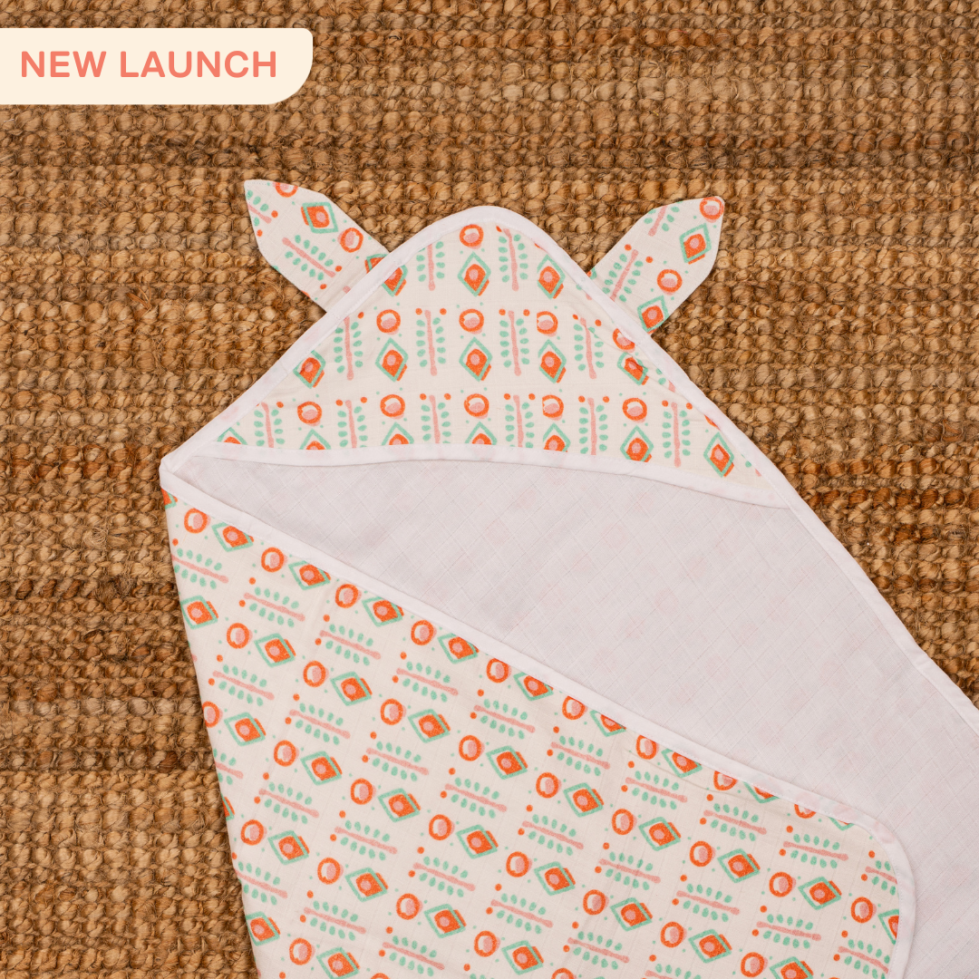Toddler Tales - Muslin Hooded Towels for Babies and Kids