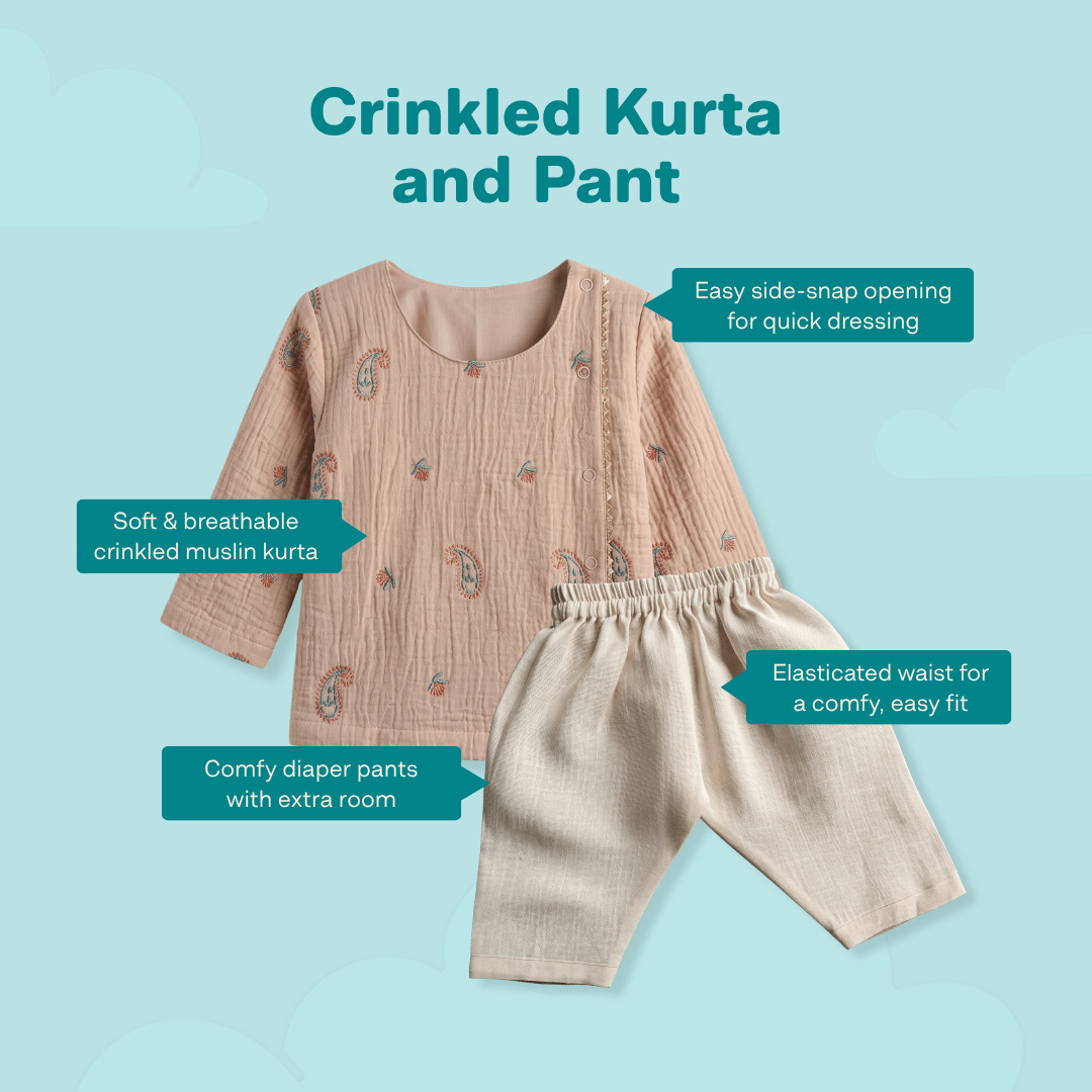 Amra - Crinkled Kurta and Pant