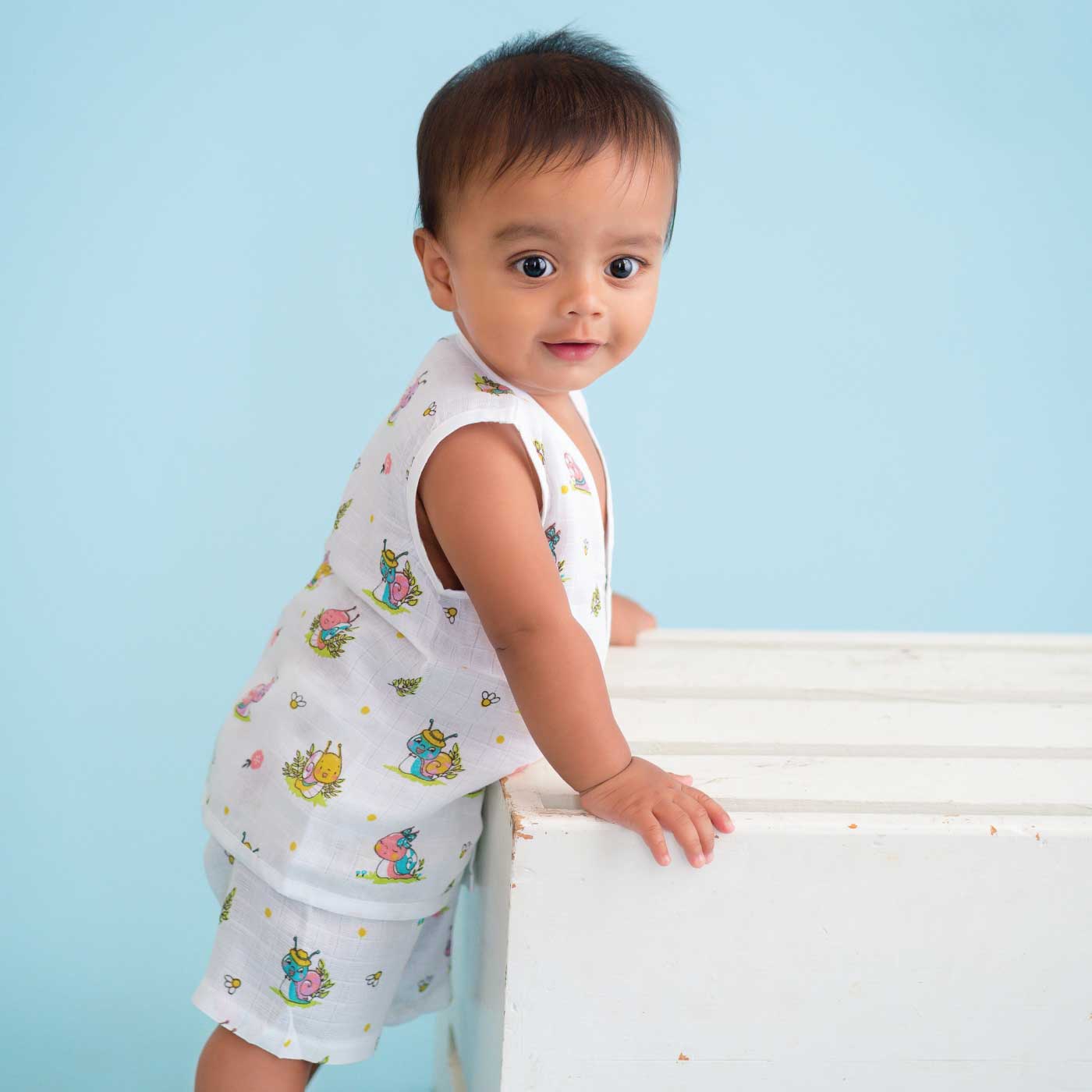 Snail Mail - Muslin Jabla and Shorts for Babies and Toddlers