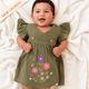 Happy Blooms - Crinkled Muslin Wrap Type Frock