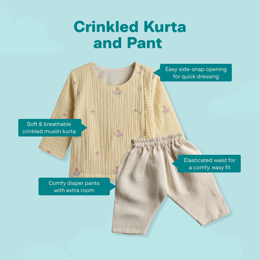 Amra - Crinkled Kurta and Pant