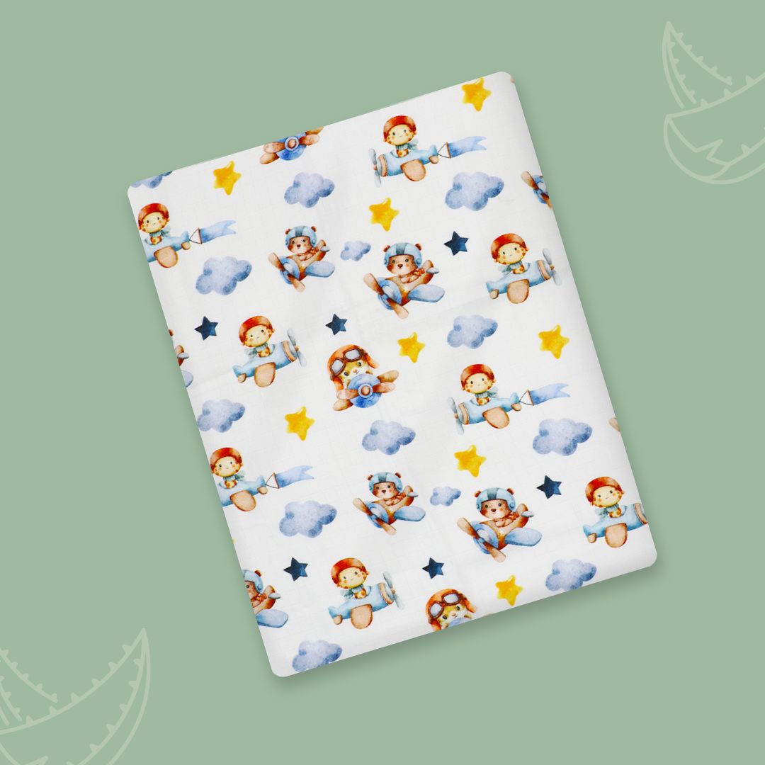 Bon Voyage - Organic Muslin Aloe Vera Towel