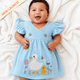 Little Quacks - Crinkled Muslin Wrap Type Frock