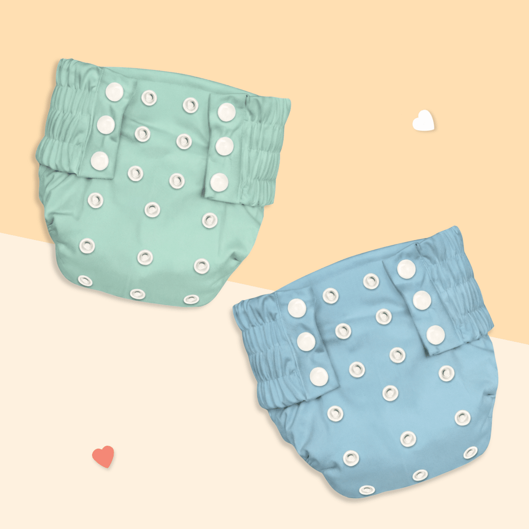 Mauve & Blue - Ultra Diaper - Pack of 2