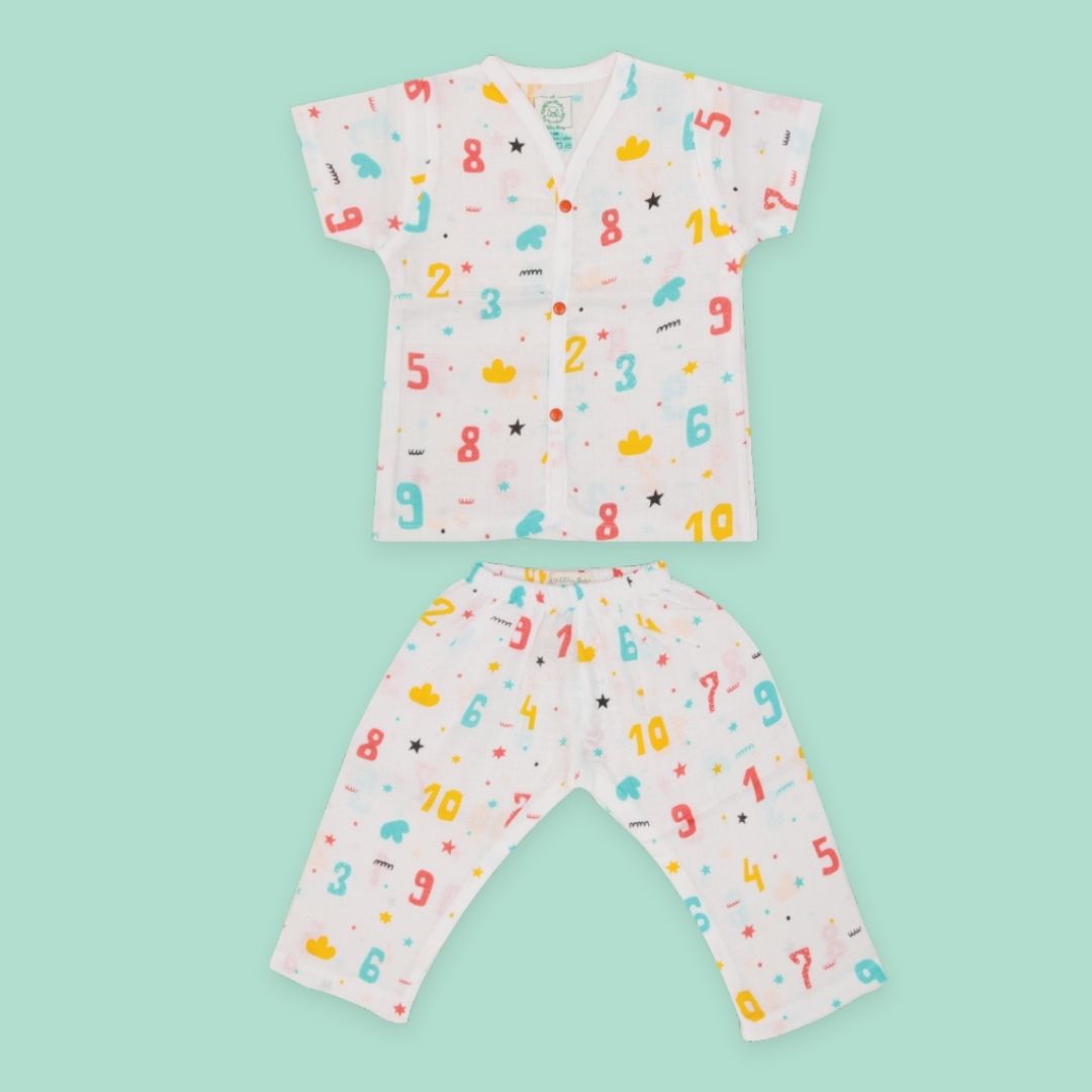 Count Down - Muslin Sleep Suit for babies and kids (Unisex)