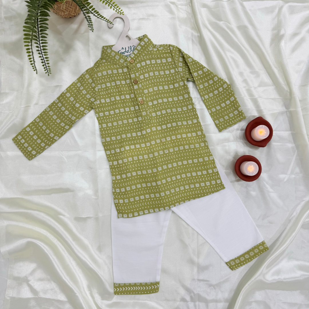 Maragatham -  Full Sleeve Kurta Pyjama Set