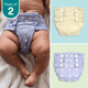 Lilac & Cream - Ultra Diaper - Pack of 2