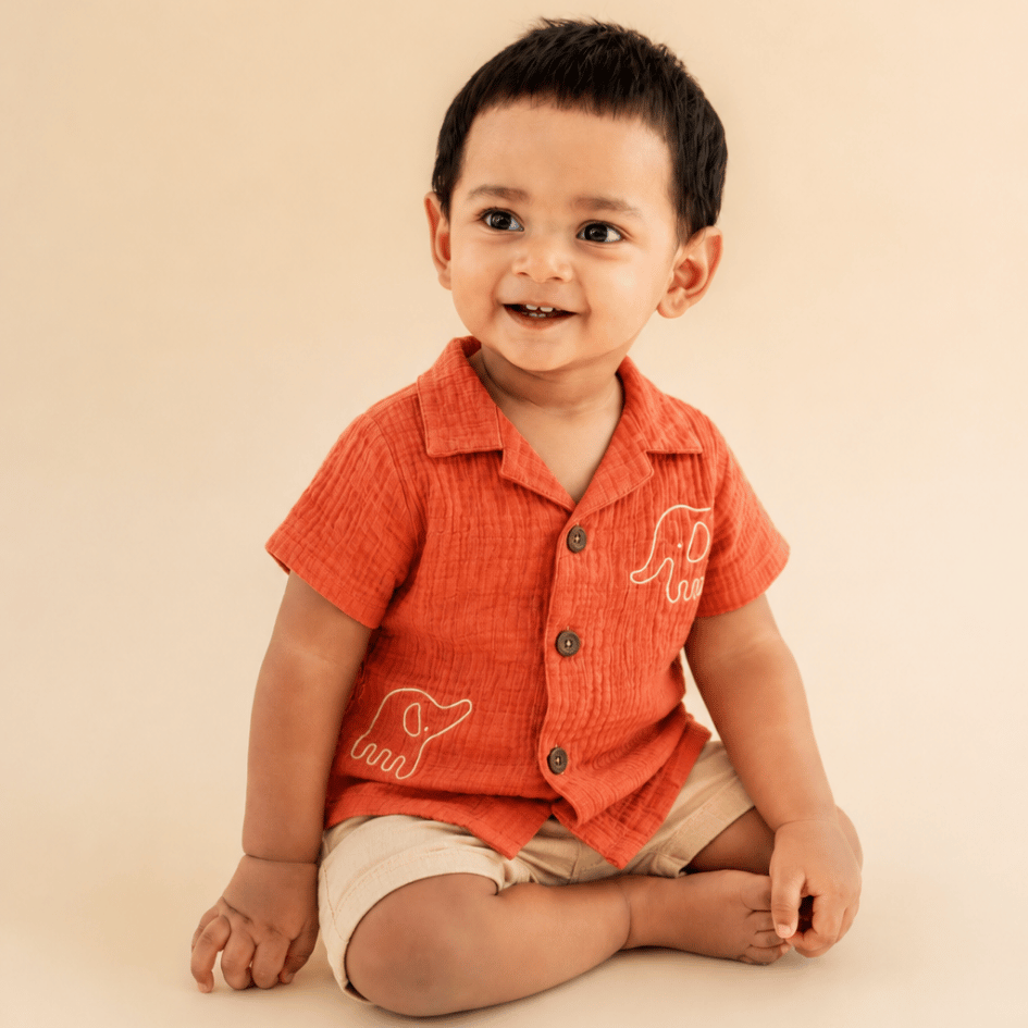 Sage Tusk - Crinkled Muslin Shirt