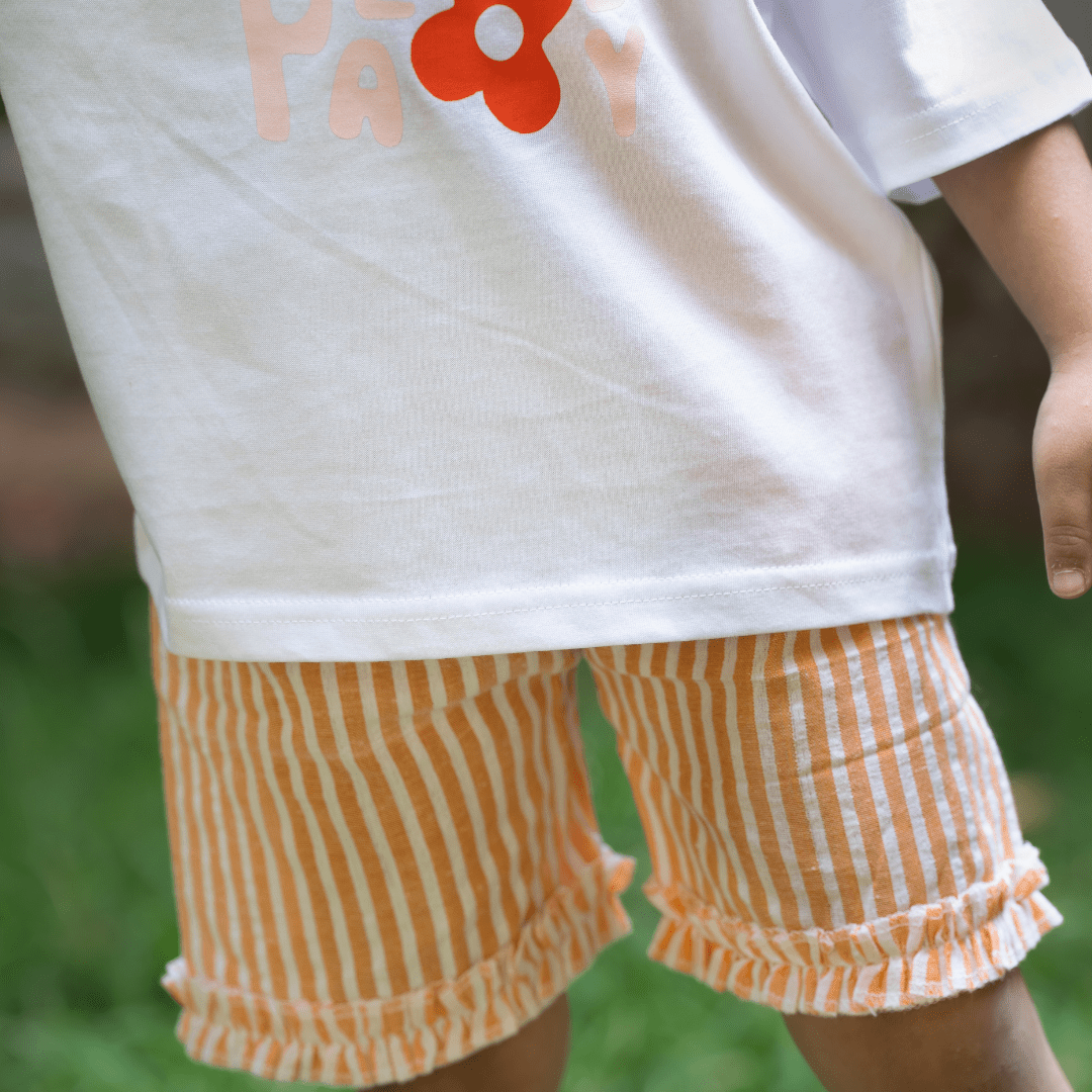 Little Bloom - Seersucker T-Shirt & Shorts for Girls