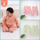 Sprout Hug - Crinkled Muslin Sleepsuit Pack of 2