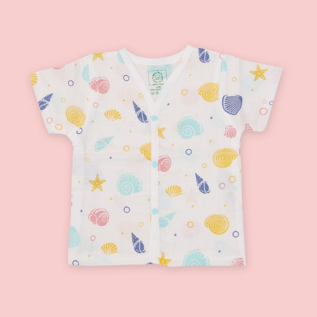 Sea Shell - Muslin Sleep Suit for babies and kids (Unisex)