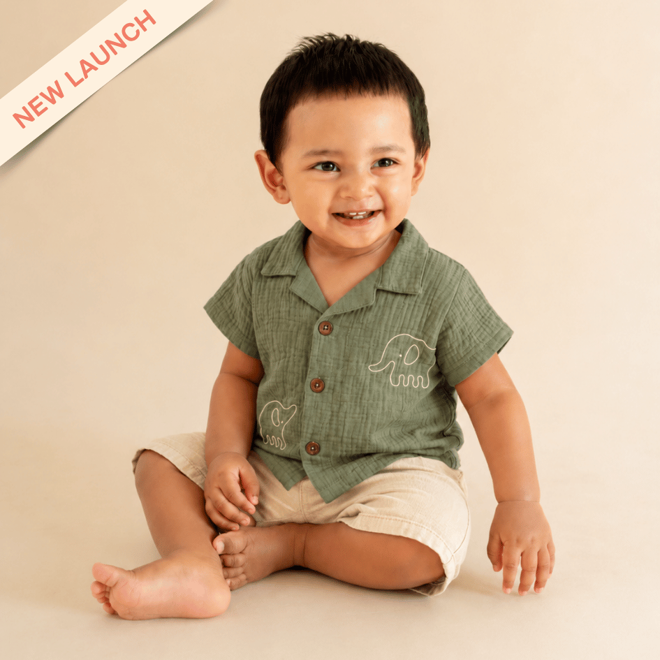 Sage Tusk - Crinkled Muslin Shirt