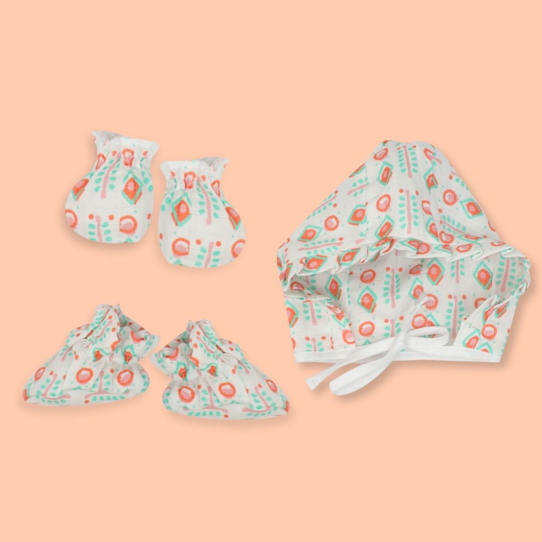 Beaky Stripes- Muslin 12 Piece Combo Pack (0-3M)