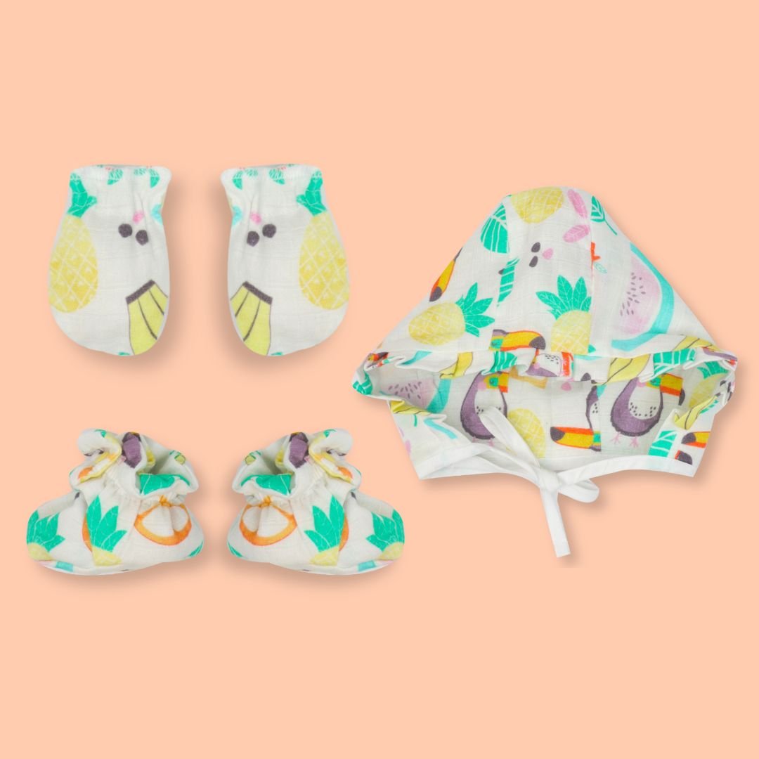 Beaky Stripes- Muslin 12 Piece Combo Pack (0-3M)