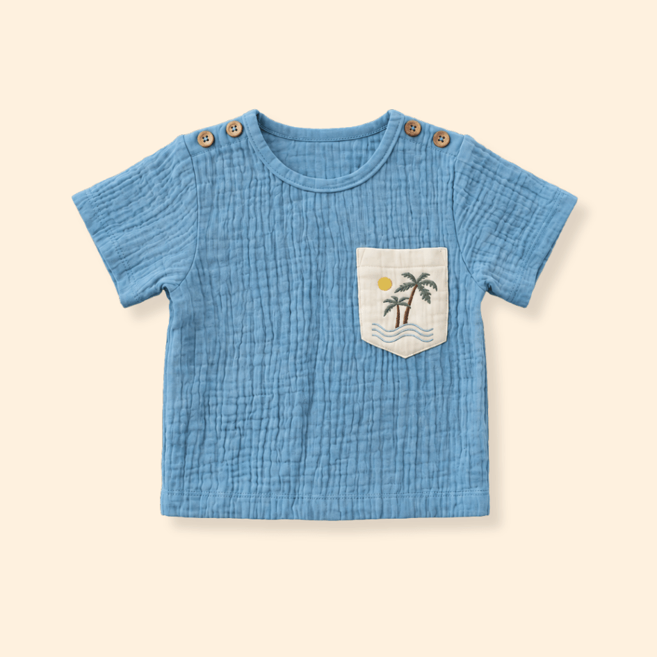Rusty Cactus - Crinkled Muslin Co-ord Set with Pocket