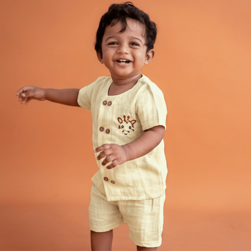Sunnyraff - Crinkled Muslin Co-ord Set