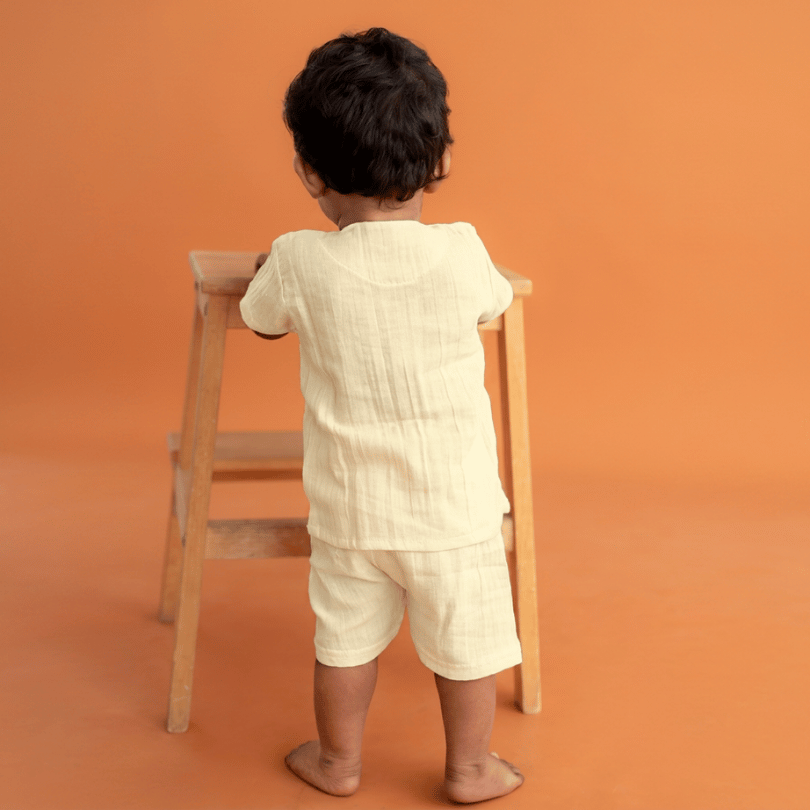 Sunnyraff - Crinkled Muslin Co-ord Set