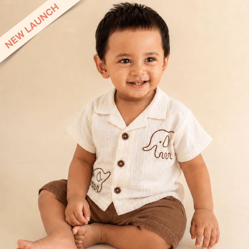 Cream Tusk - Crinkled Muslin Shirt