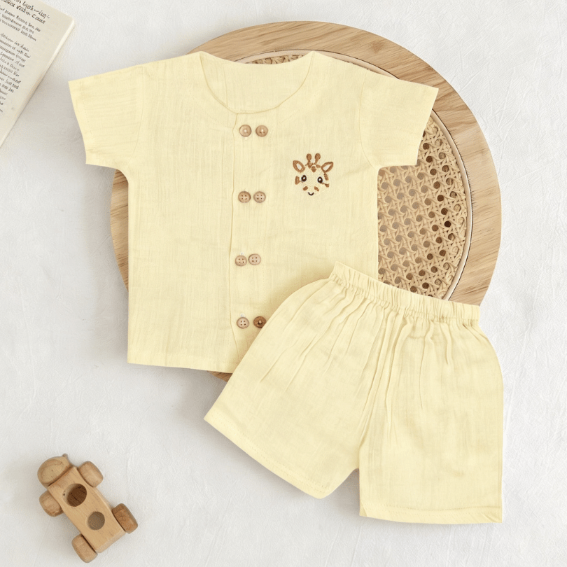Sunnyraff - Crinkled Muslin Co-ord Set