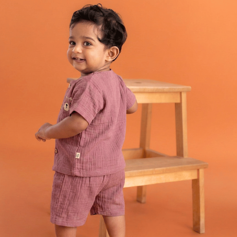 Sunnyraff - Crinkled Muslin Co-ord Set
