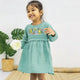 Minty Charm Full Sleeve Muslin Frock