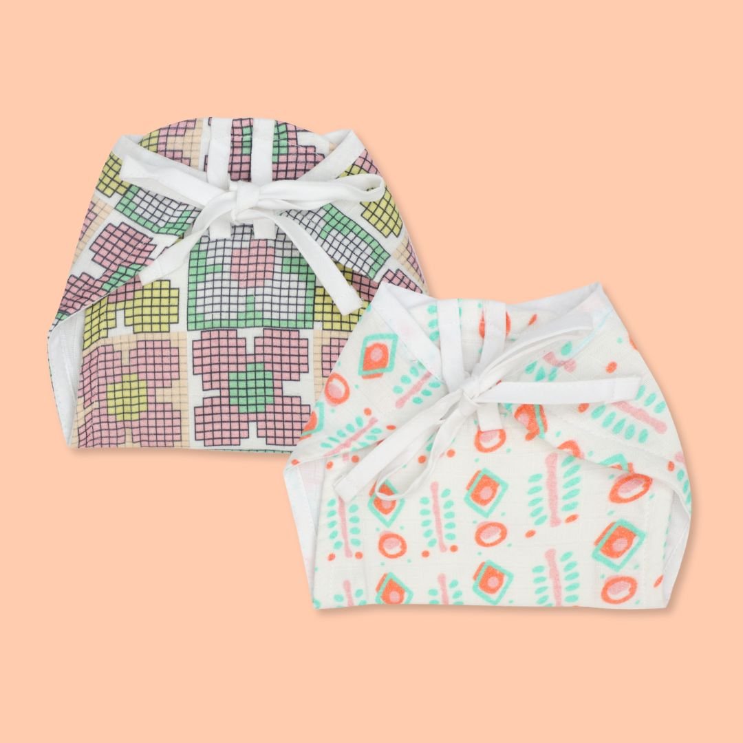 Beaky Stripes- Muslin 12 Piece Combo Pack (0-3M)