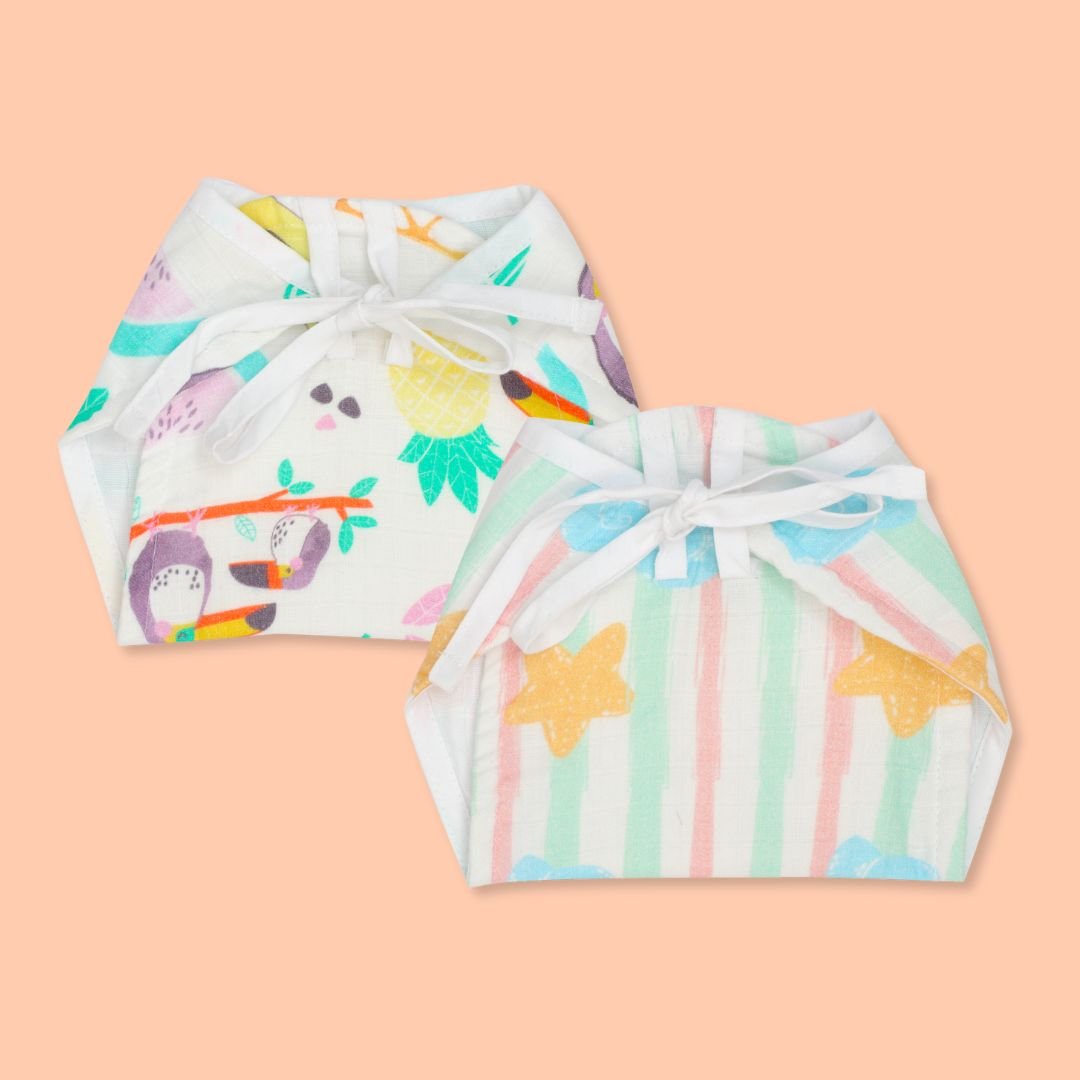 Beaky Stripes- Muslin 12 Piece Combo Pack (0-3M)