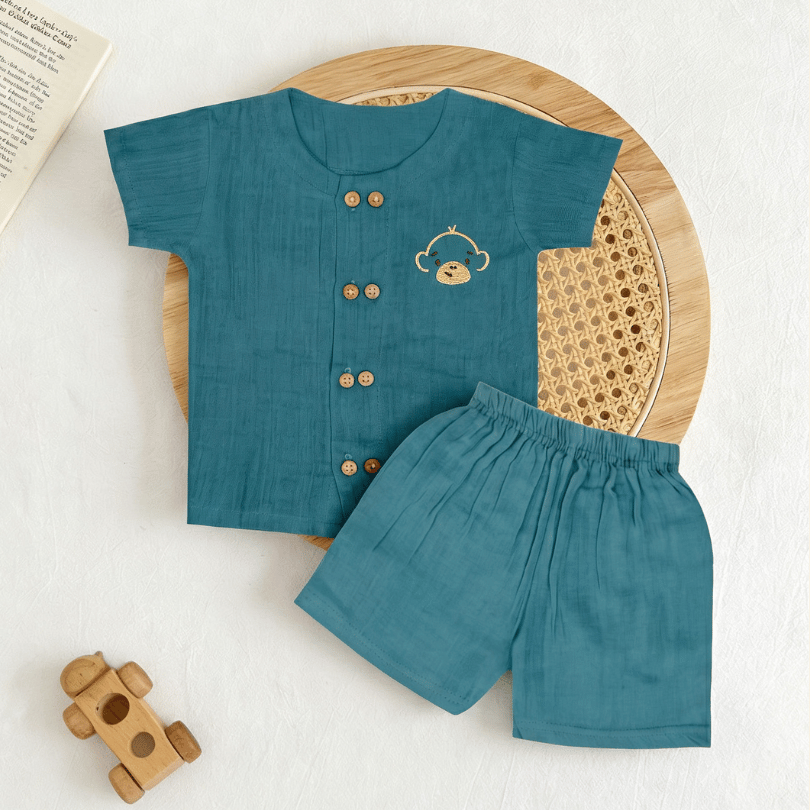 Sunnyraff - Crinkled Muslin Co-ord Set