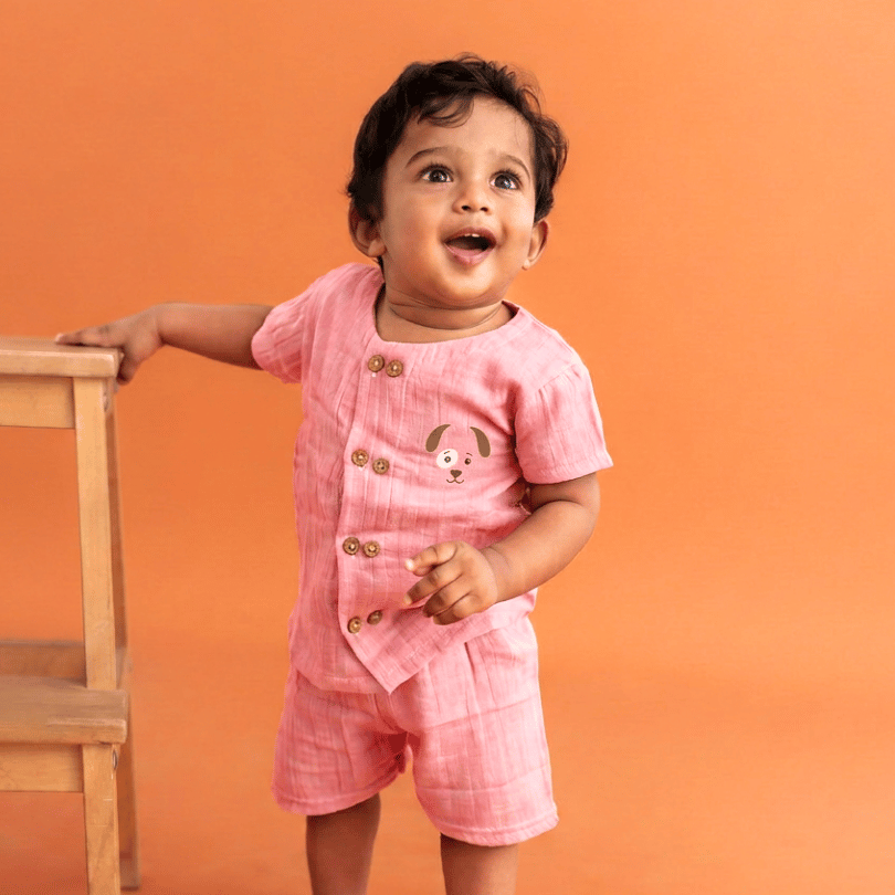 Sunnyraff - Crinkled Muslin Co-ord Set