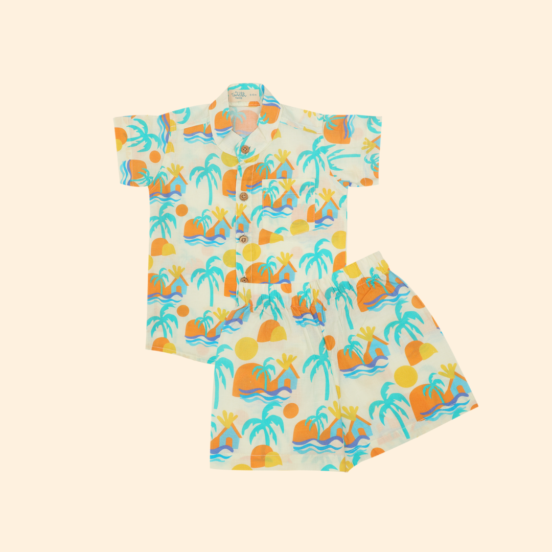 Lilsplash - Mulmul Cotton Co ord Set Pack of 2