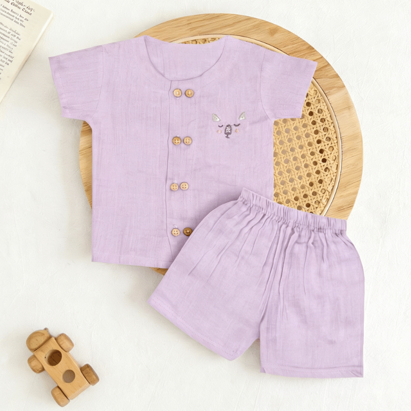 Sunnyraff - Crinkled Muslin Co-ord Set