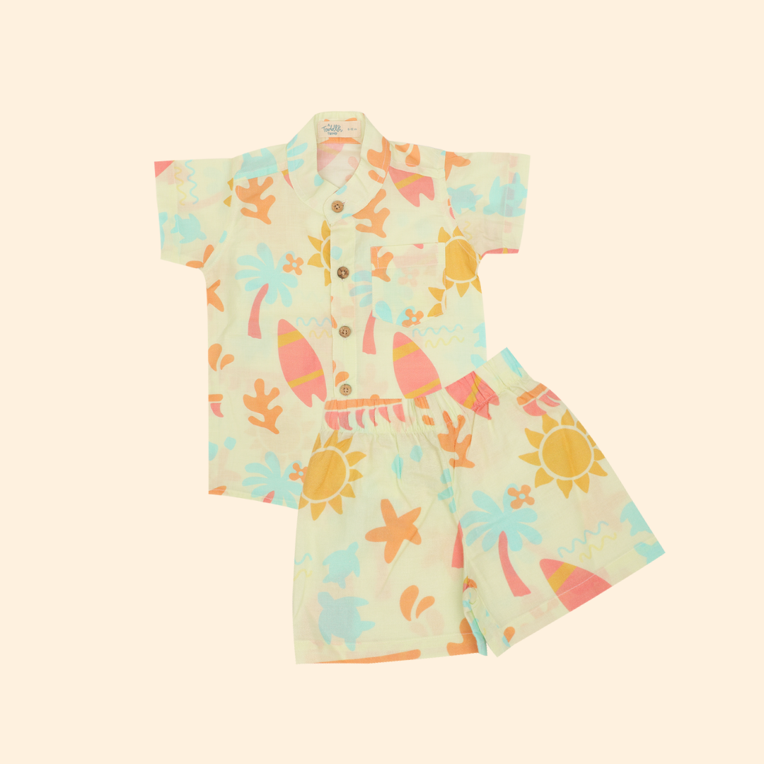 Lilsplash - Mulmul Cotton Co ord Set Pack of 2