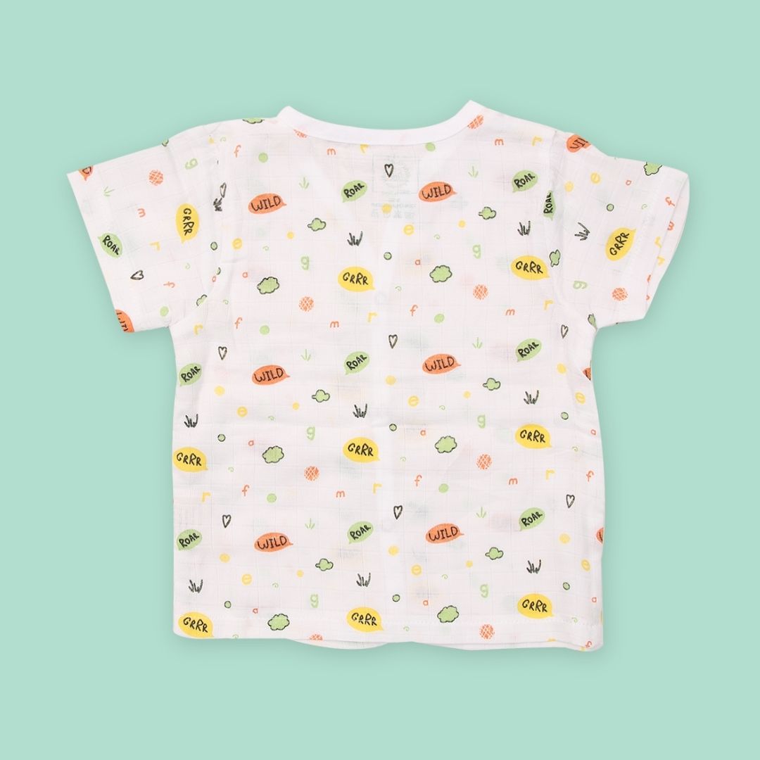 Roar- Muslin Sleep Suit for babies and kids (Unisex)