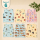 Muslin Dyed Button Jabla - Pack of 6