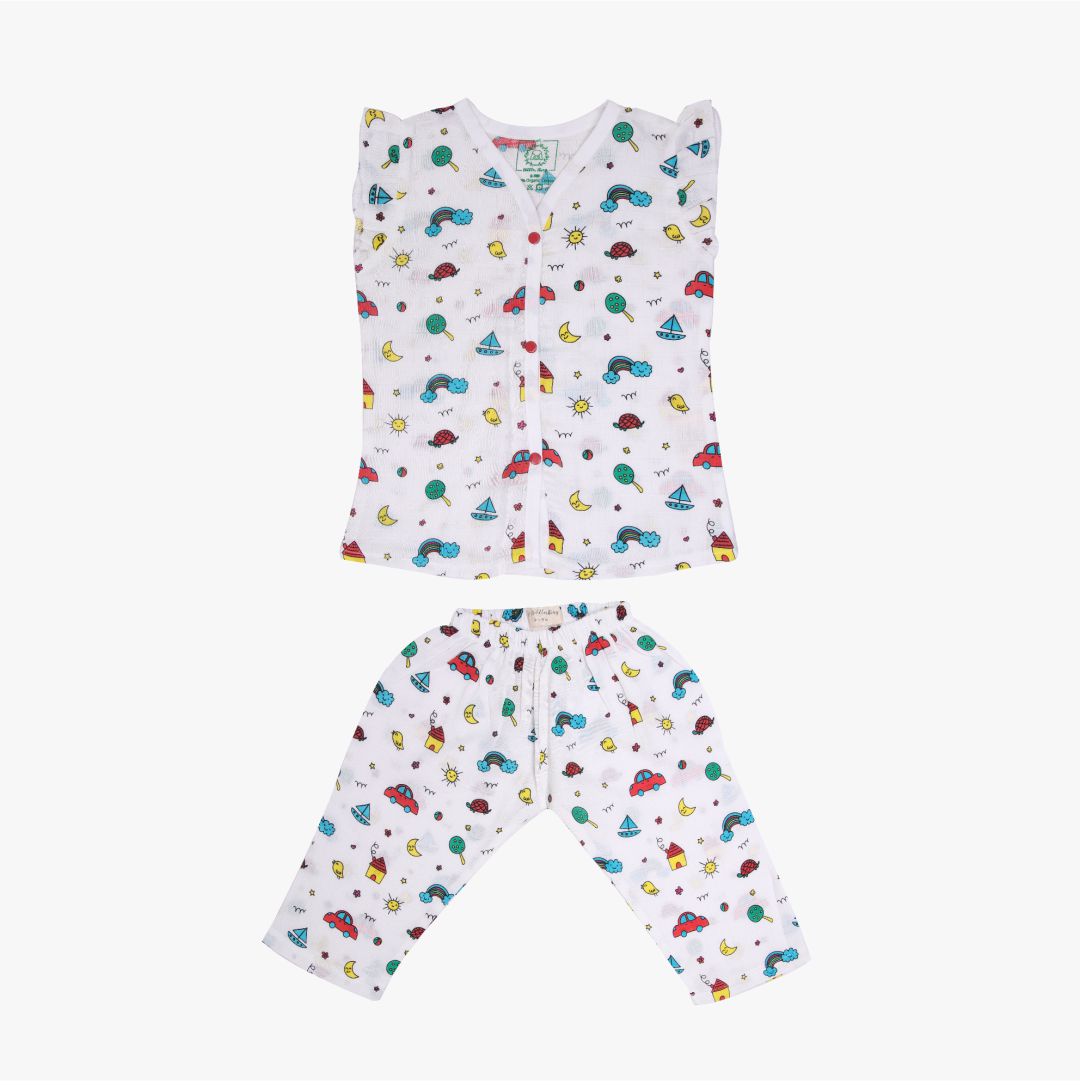 Muslin Sleep Suit Girls