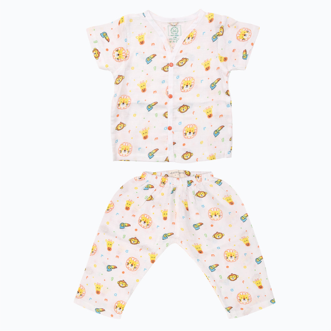 Jungle- Muslin Sleep Suit for babies and kids (Unisex)