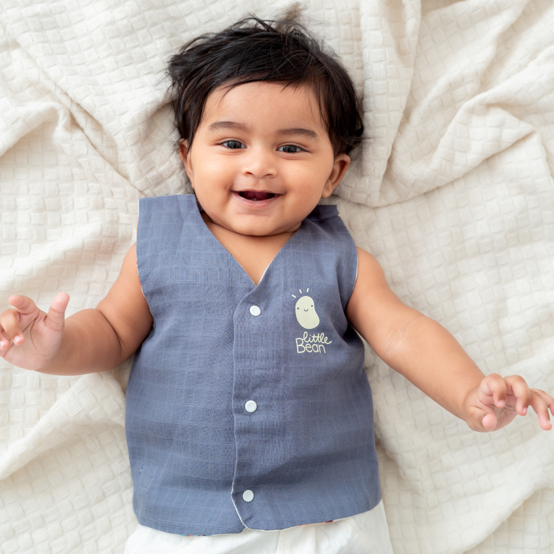 Bon Voyage - Reversible Muslin Jabla (1 piece)