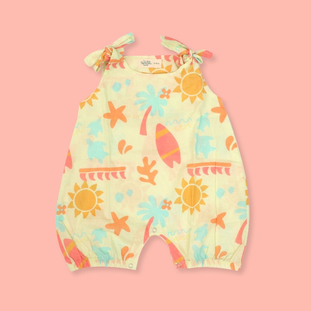 SunWave- Mulmul Cotton Knot Type Romper Pack of 2