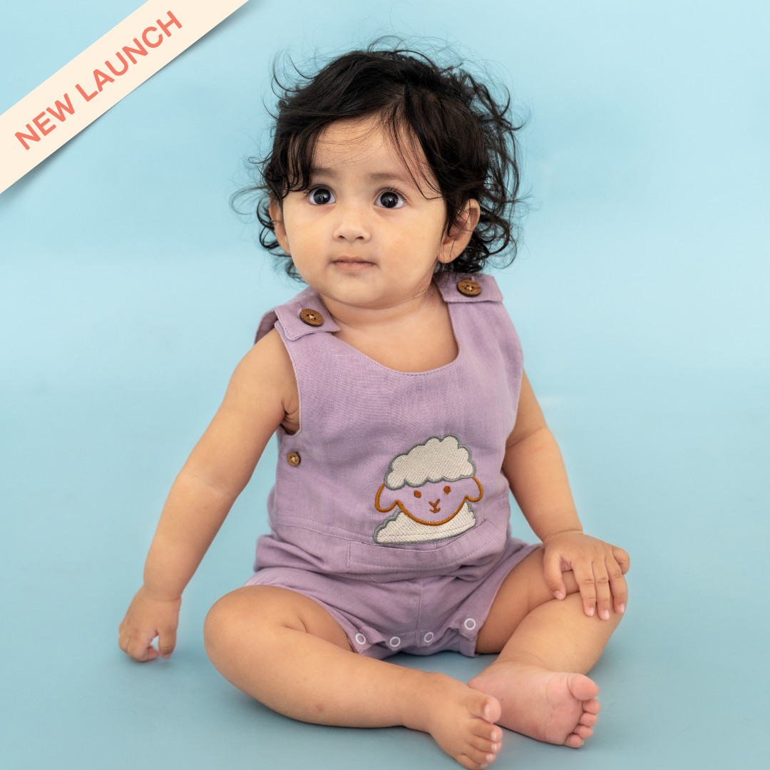 Baa Blush - Muslin Crinkled Romper