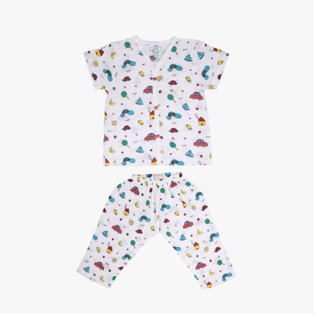 Ride Along - Muslin Sleep Suit for babies and kids (Unisex)