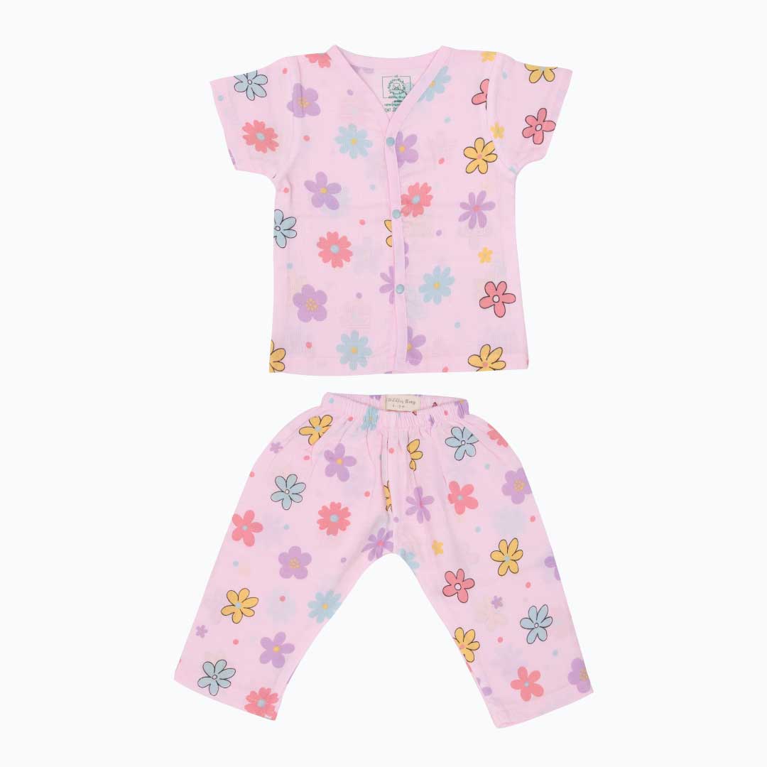Flower Puff - Muslin Sleep Suit for babies and kids (Unisex)