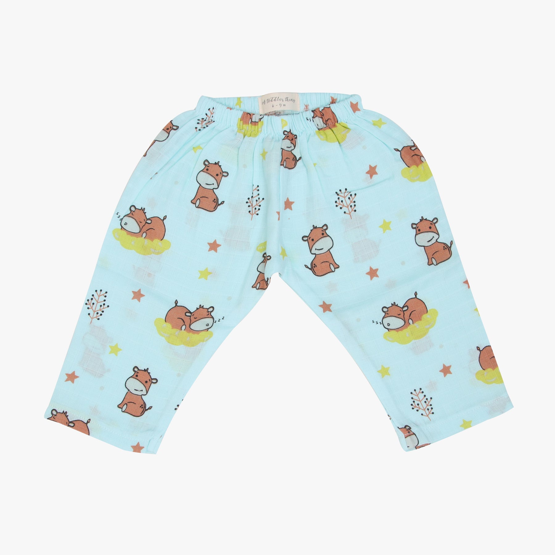 Sleepy Hippo Muslin Sleep Suit for babies and kids (Unisex) For Newborn