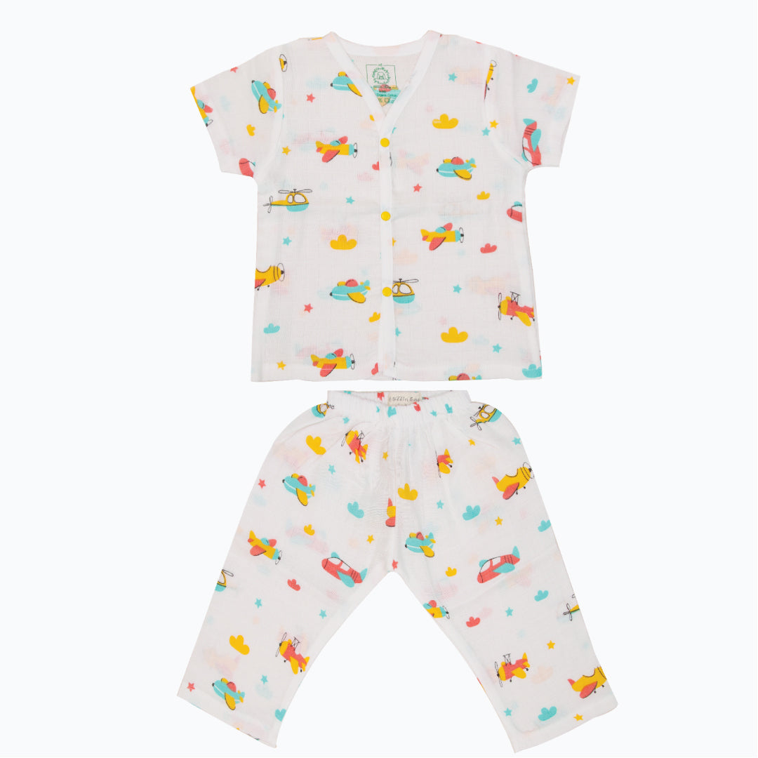 Air Hopper Muslin Sleep Suit for babies and kids Unisex