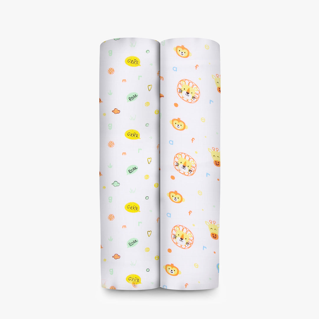 Jungle Combo - Muslin Cotton Swaddle (Pack of 2)