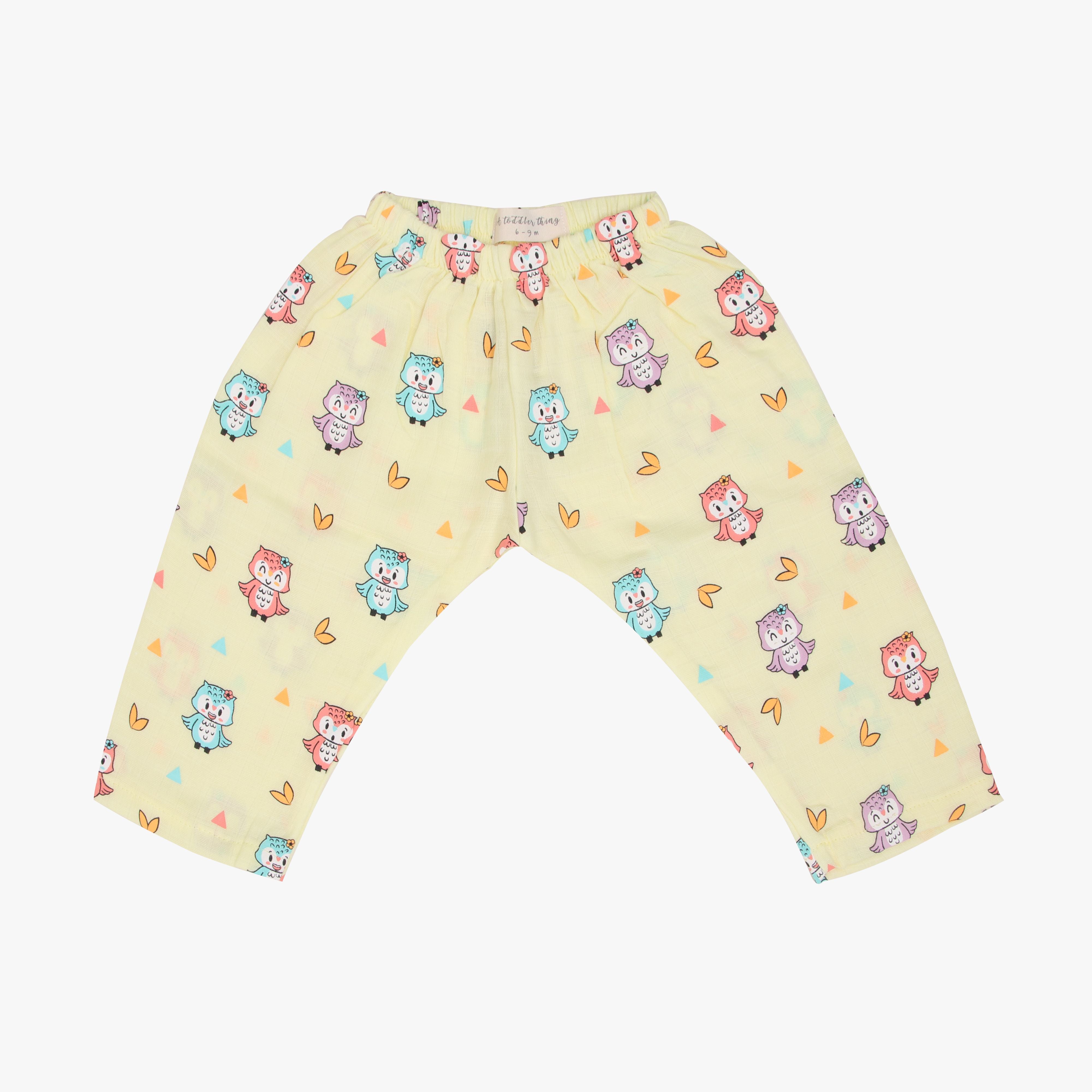 Happy Owl - Muslin Sleep Suit for babies and kids (Unisex)