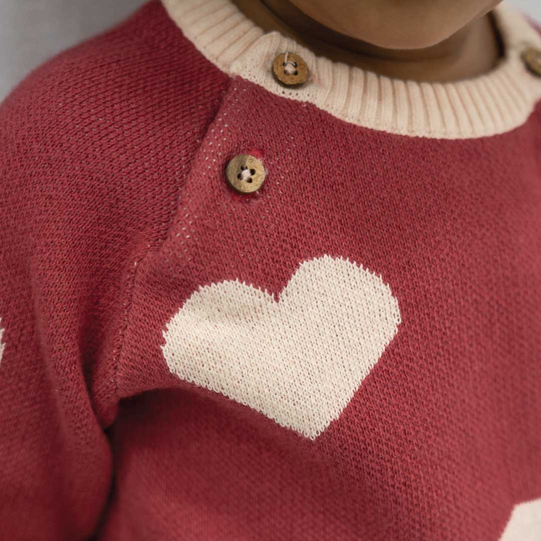 Baby Heart Melt  Full Sleeve Sweater 